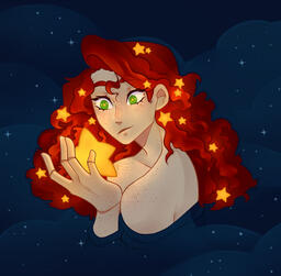 My sona with a star.